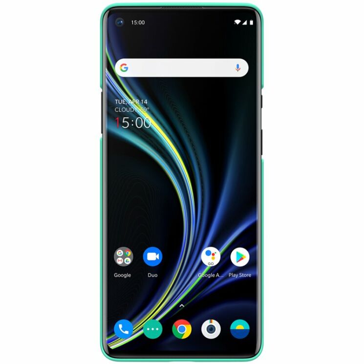 Пластиковый чехол NILLKIN Frosted Shield для OnePlus 8 Pro - Green: фото 3 из 19