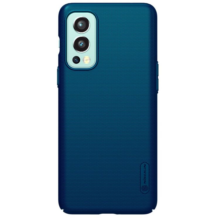 Пластиковый чехол NILLKIN Frosted Shield для OnePlus Nord 2 - Blue: фото 1 из 17