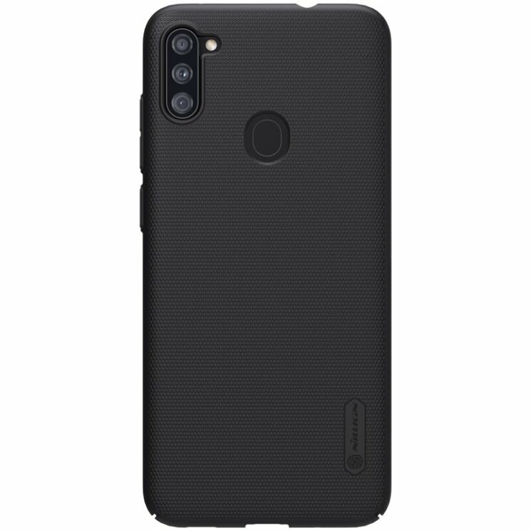 Пластиковий чохол NILLKIN Frosted Shield для Samsung Galaxy A11 (A115) - Black: фото 1 з 17