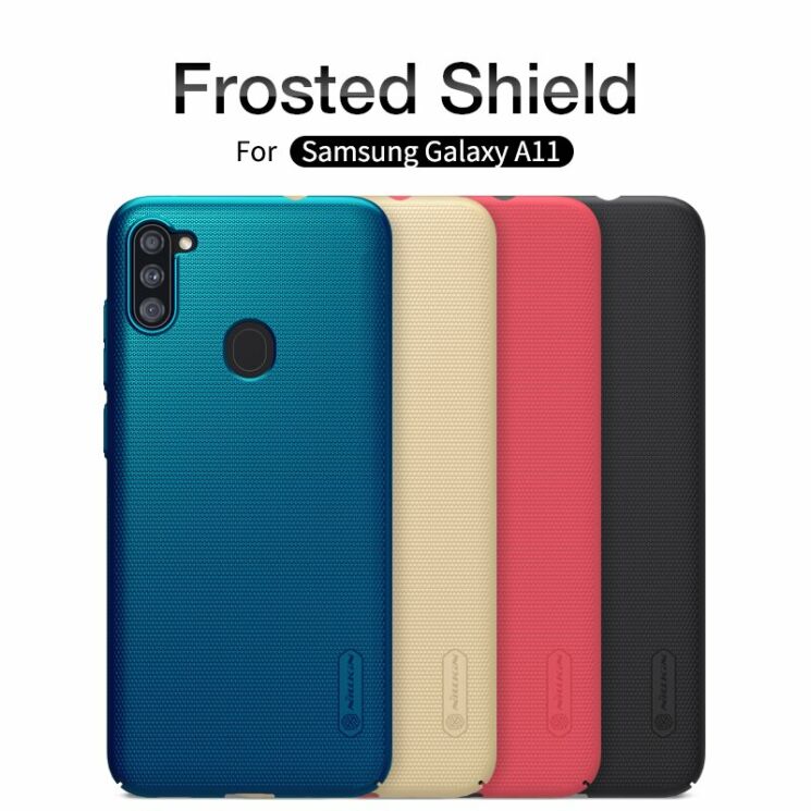 Пластиковий чохол NILLKIN Frosted Shield для Samsung Galaxy A11 (A115) - Gold: фото 5 з 17