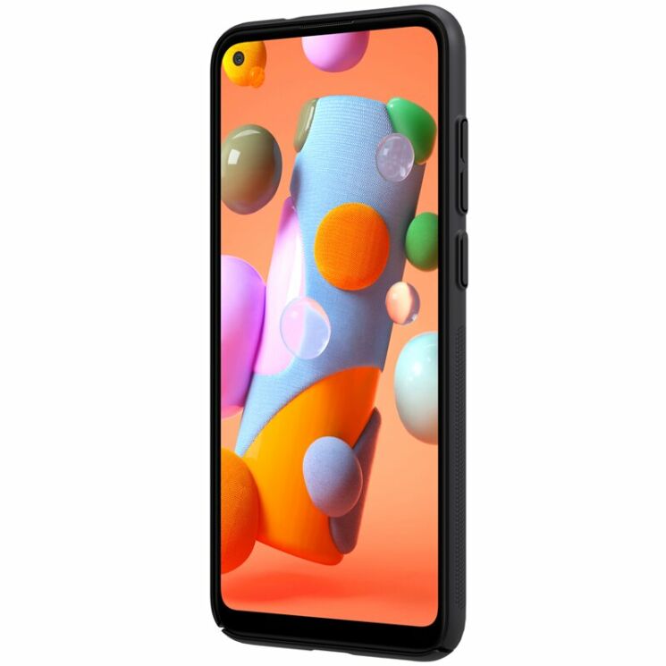Пластиковий чохол NILLKIN Frosted Shield для Samsung Galaxy A11 (A115) - Black: фото 2 з 17