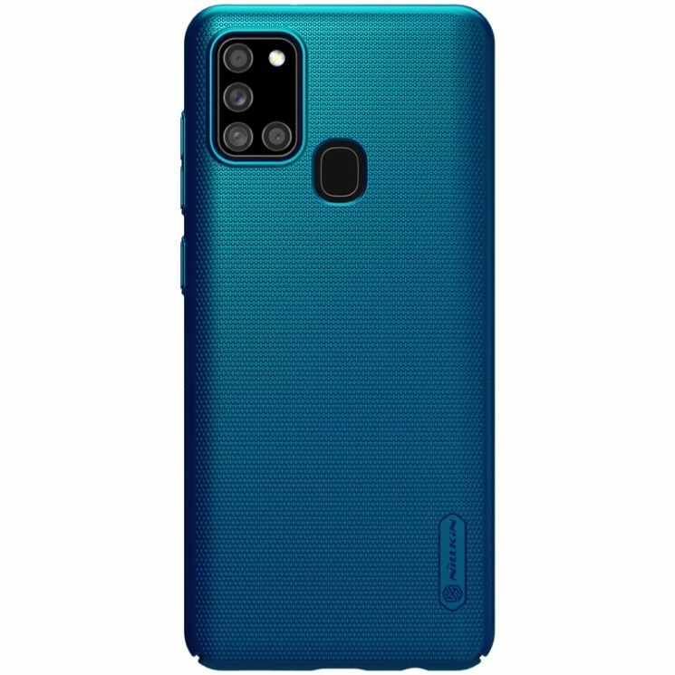 Пластиковий чохол NILLKIN Frosted Shield для Samsung Galaxy A21s (A217) - Blue: фото 1 з 17