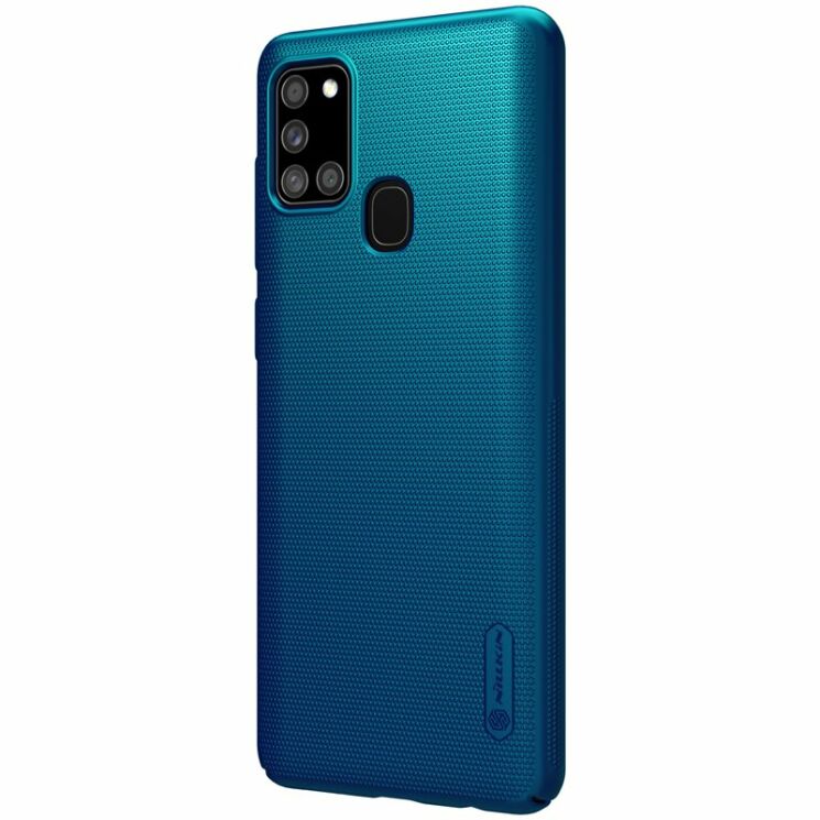 Пластиковий чохол NILLKIN Frosted Shield для Samsung Galaxy A21s (A217) - Blue: фото 2 з 17