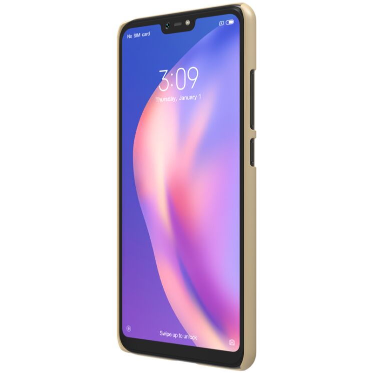 Пластиковый чехол NILLKIN Frosted Shield для Xiaomi Mi 8 Lite - Gold: фото 3 из 11