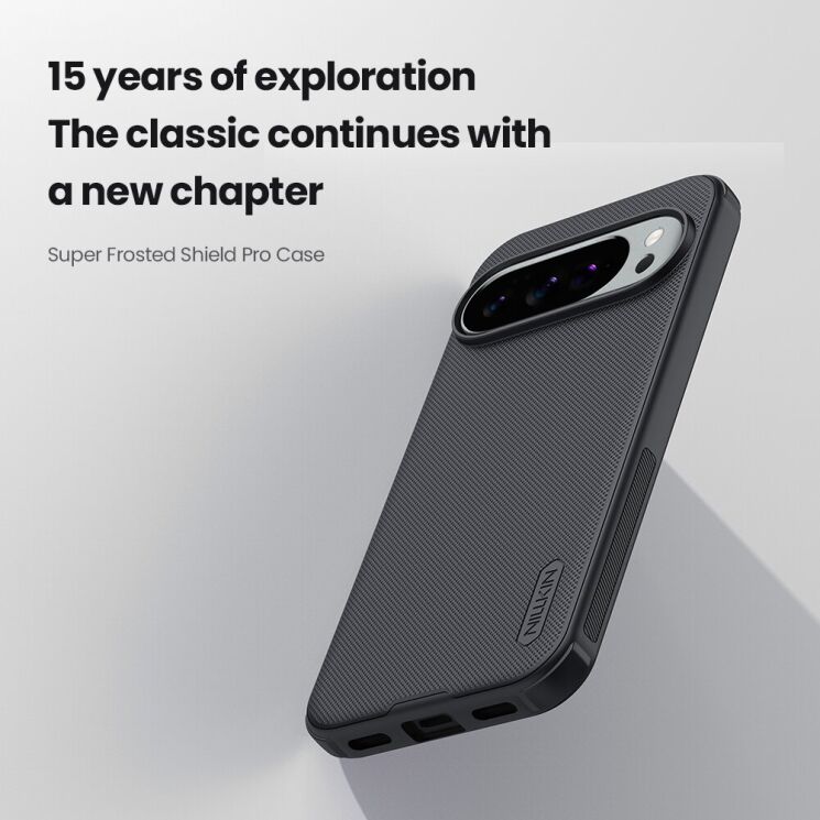 Пластиковий чохол NILLKIN Frosted Shield Pro для Google Pixel 10 / 10 Pro - Black: фото 6 з 18