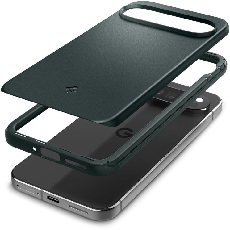 Пластиковый чехол Spigen (SGP) Thin Fit для Google Pixel 9 Pro XL - Abyss Green: фото 4 из 16