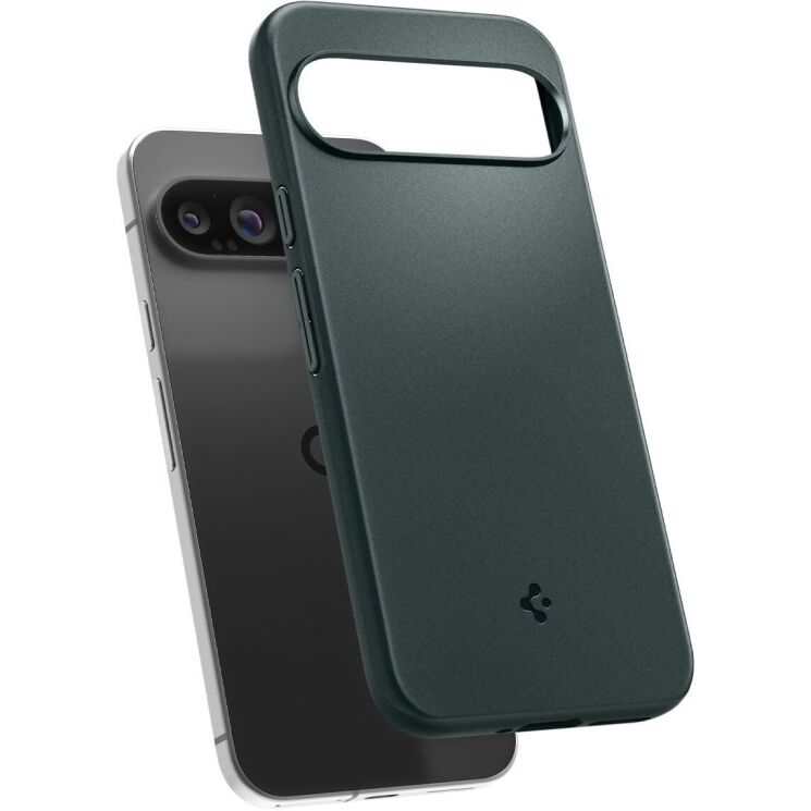 Пластиковый чехол Spigen (SGP) Thin Fit для Google Pixel 9 Pro XL - Abyss Green: фото 3 из 16
