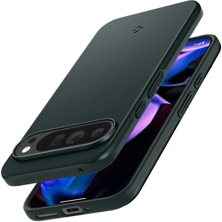 Пластиковый чехол Spigen (SGP) Thin Fit для Google Pixel 9 Pro XL - Abyss Green: фото 5 из 16