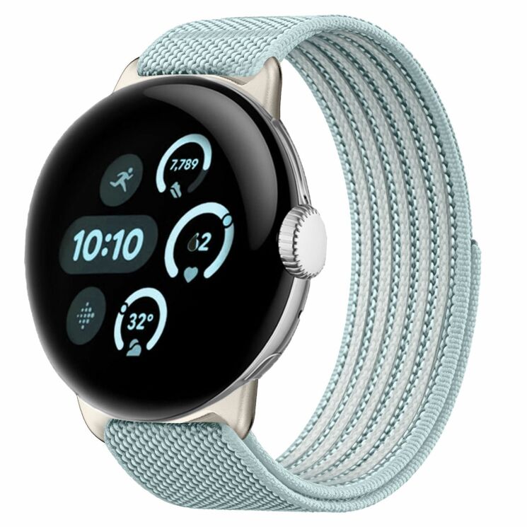 Ремешок Deexe Active Band для Google Pixel Watch 5 / 4 / 3 / 2 / 1 (41mm) - Cyan: фото 2 из 4