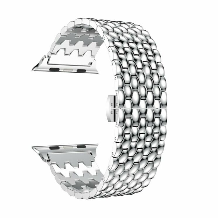 Ремешок Deexe Aluminum для Apple Watch 46 / 45 / 44 / SE 44 / 42 (Series 1-3) / Ultra / Ultra 2 - Silver: фото 3 из 4