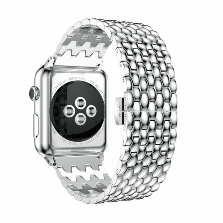 Ремешок Deexe Aluminum для Apple Watch 46 / 45 / 44 / SE 44 / 42 (Series 1-3) / Ultra / Ultra 2 - Silver: фото 2 из 4