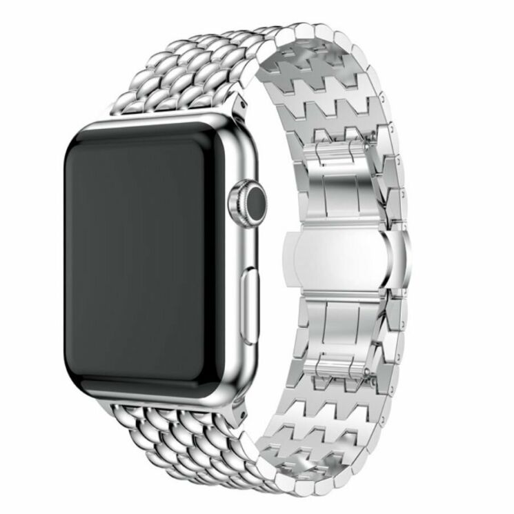 Ремешок Deexe Aluminum для Apple Watch 46 / 45 / 44 / SE 44 / 42 (Series 1-3) / Ultra / Ultra 2 - Silver: фото 1 из 4