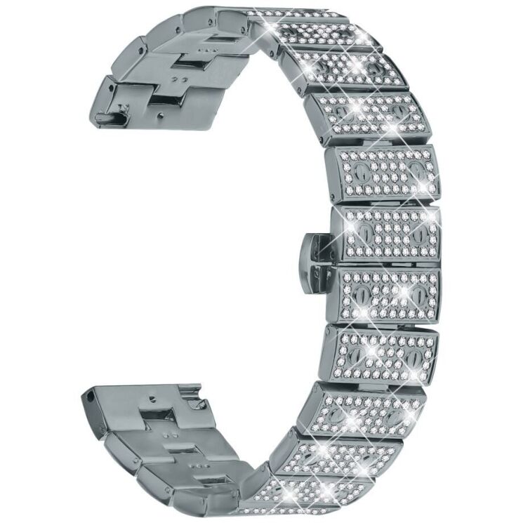 Ремешок Deexe Brilliance Band для часов с шириной крепления 22мм - Titanium: фото 1 из 6