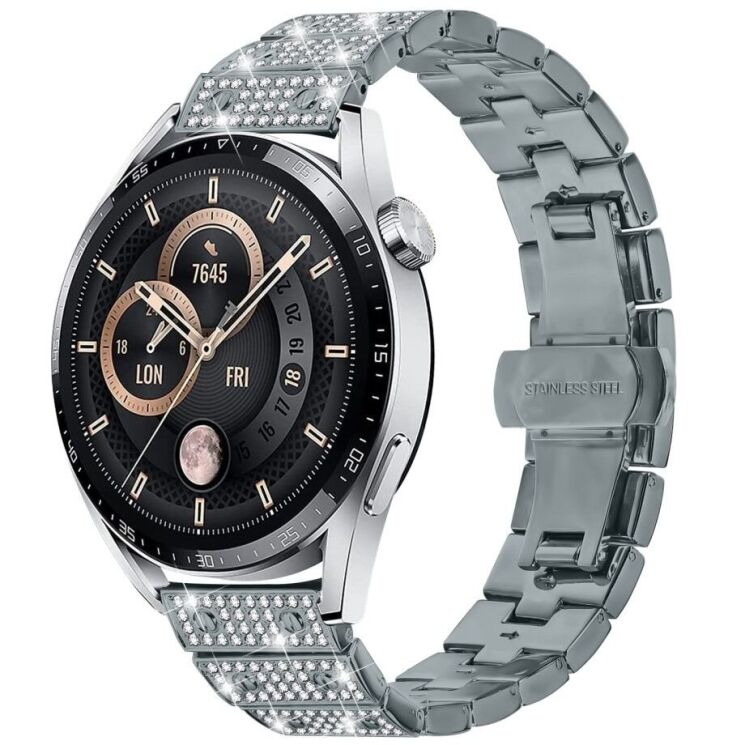 Ремешок Deexe Brilliance Band для часов с шириной крепления 22мм - Titanium: фото 2 из 6