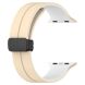 Ремінець Deexe Color Soft Line для Apple Watch 46 / 45 / 44 / SE 44 / 42 (Series 1-3) / Ultra / Ultra 2 / Ultra 3 - Beige / White (251886EW). Фото 2 з 7