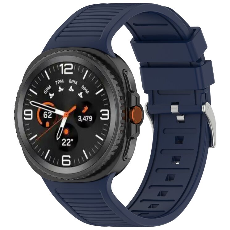 Ремінець Deexe Durable Strap для Samsung Galaxy Watch 8 (40/44mm) / 8 Classic - Dark Blue: фото 2 з 6