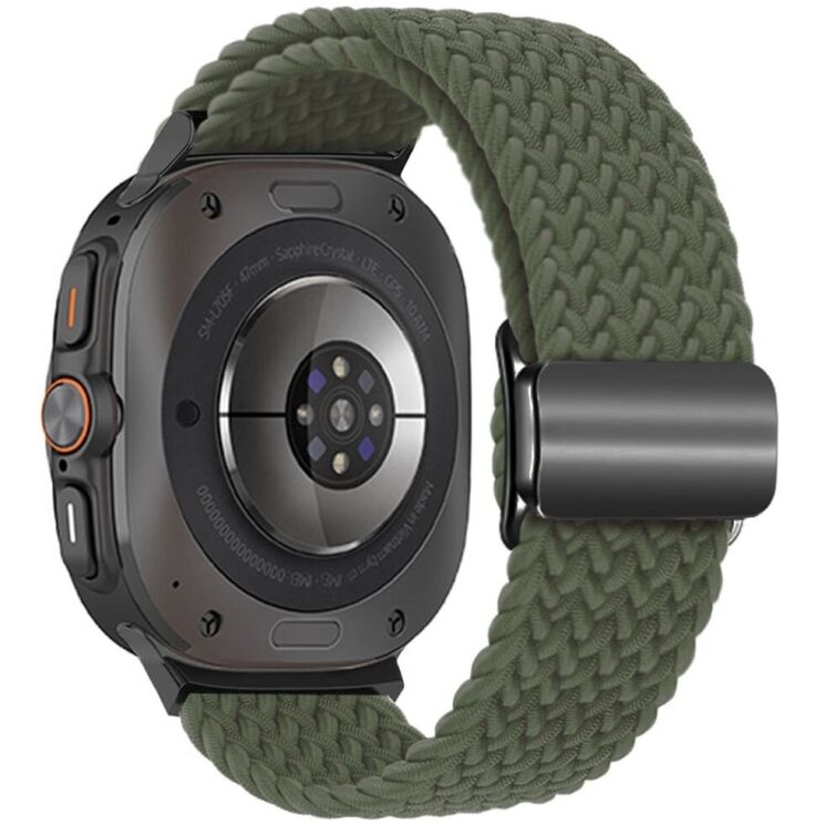 Ремешок Deexe Knitted Strap для Samsung Galaxy Watch Ultra (47mm) - Green: фото 1 из 5
