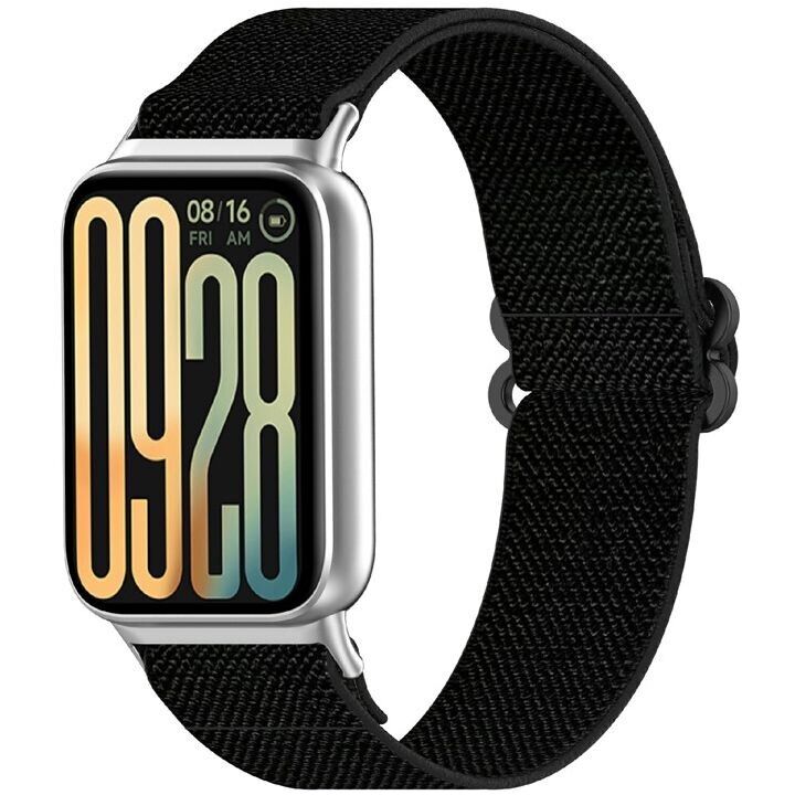 Ремешок Deexe Knitted Strap для Xiaomi Redmi Watch 4 / 5 / Mi Smart Band 8 Pro / Band 9 Pro - Black: фото 2 из 9