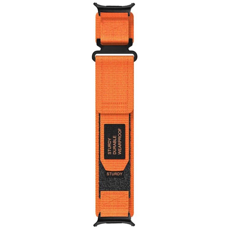 Ремешок Deexe Magic Tape для Samsung Galaxy Watch Ultra (47mm) - Orange: фото 2 из 4