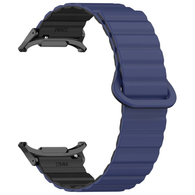 Ремінець Deexe Magnetic Band для Samsung Galaxy Watch Ultra - Dark Blue / Black: фото 3 з 7