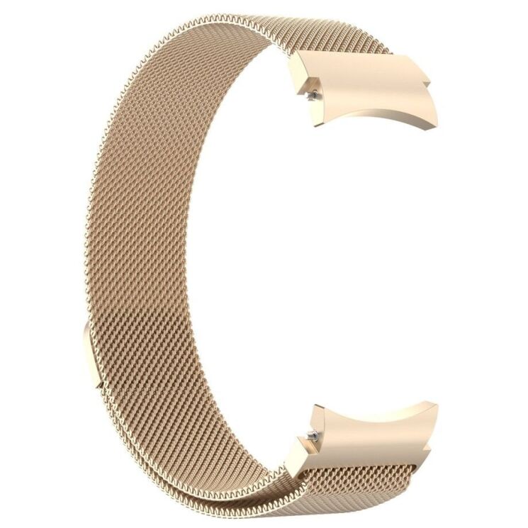Ремешок Deexe Milanese Stainless Steel для Samsung Galaxy Watch 4 (40/44mm) / Watch 4 Classic (42/46mm) - Champagne: фото 4 из 9