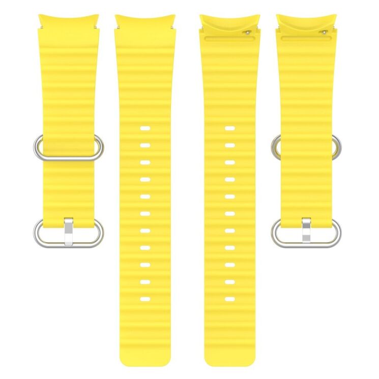 Ремінець Deexe Ocean Strap для Samsung Galaxy Watch 4 / 5 / 6 / 7 / FE (40mm) - Yellow: фото 4 з 7