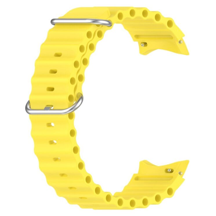 Ремінець Deexe Ocean Strap для Samsung Galaxy Watch 4 / 5 / 6 / 7 / FE (40mm) - Yellow: фото 2 з 7