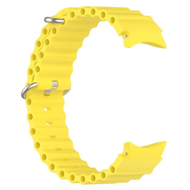 Ремінець Deexe Ocean Strap для Samsung Galaxy Watch 4 / 5 / 6 / 7 / FE (40mm) - Yellow: фото 3 з 7