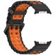 Ремешок Deexe Ocean Strap для Samsung Galaxy Watch 8 (40/44mm) / 8 Classic - Black / Orange (384117OB). Фото 3 из 6