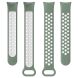 Ремешок Deexe Dual Color для Xiaomi Mi Smart Band 8 / 9 - Light Green / White (326043GW). Фото 5 из 7