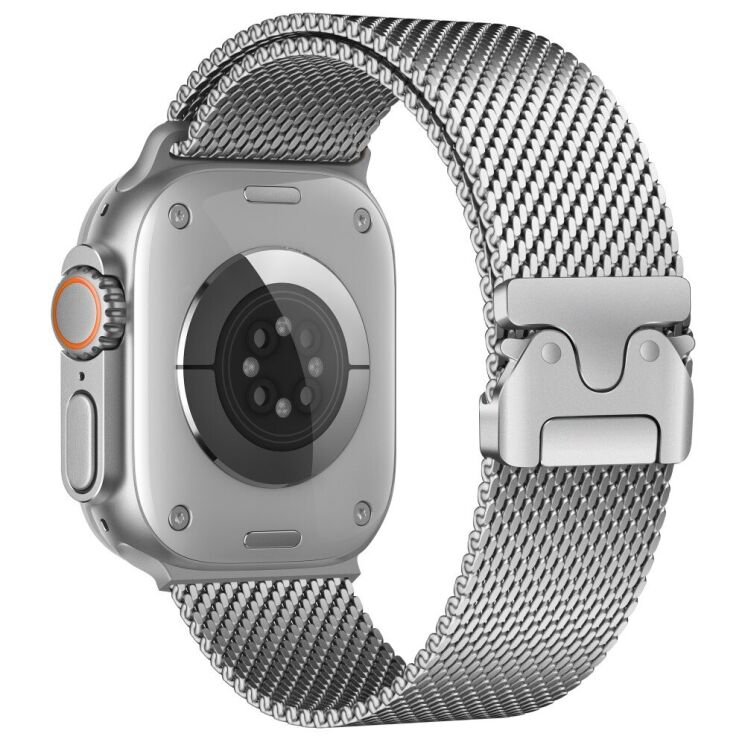 Ремешок Deexe Polaris Strap для Apple Watch 46 / 45 / 44 / SE 44 / 42 (Series 1-3) / Ultra / Ultra 2 - Silver: фото 1 из 11