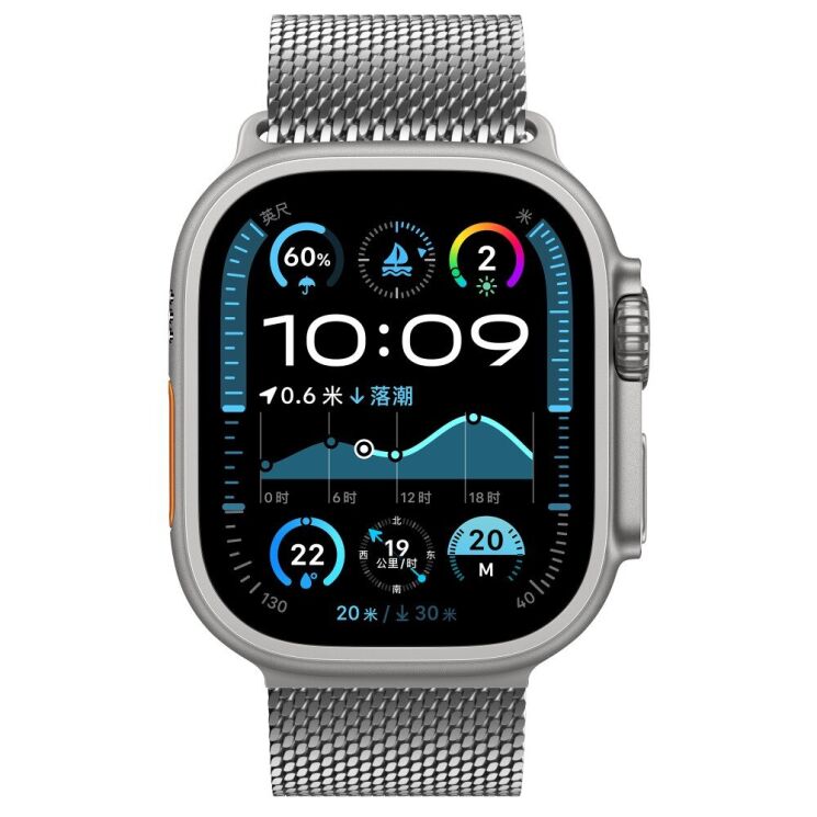 Ремешок Deexe Polaris Strap для Apple Watch 46 / 45 / 44 / SE 44 / 42 (Series 1-3) / Ultra / Ultra 2 - Silver: фото 3 из 11