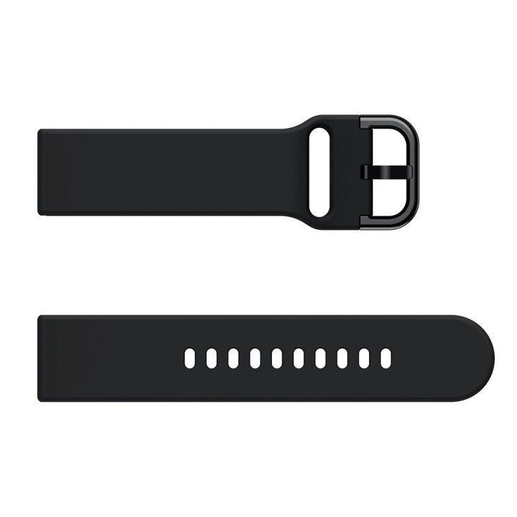 Ремешок Deexe Soft Silicone для  Samsung Galaxy Watch 3 (45mm) - Black: фото 3 из 4