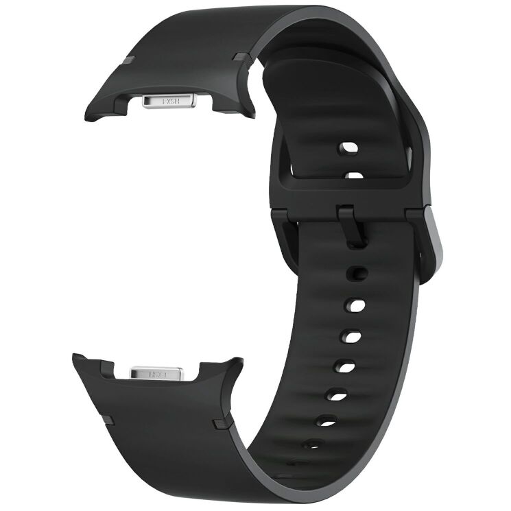 Ремінець Deexe Soft Silicone для Samsung Galaxy Watch 8 (40/44mm) / 8 Classic - Black: фото 3 з 6