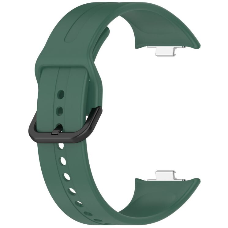 Ремешок Deexe Soft Silicone для Xiaomi Redmi Watch 4 / 5 / Mi Smart Band 8 Pro / Band 9 Pro - Dark Green: фото 2 из 9