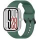 Ремешок Deexe Soft Silicone для Xiaomi Redmi Watch 4 / 5 / Mi Smart Band 8 Pro / Band 9 Pro - Dark Green (370309DG). Фото 4 из 9