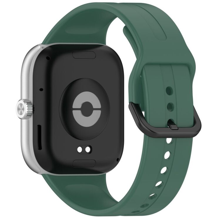 Ремешок Deexe Soft Silicone для Xiaomi Redmi Watch 4 / 5 / Mi Smart Band 8 Pro / Band 9 Pro - Dark Green: фото 1 из 9