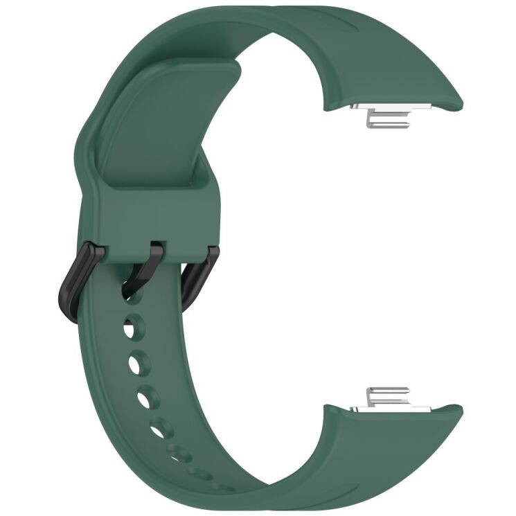 Ремешок Deexe Soft Silicone для Xiaomi Redmi Watch 4 / 5 / Mi Smart Band 8 Pro / Band 9 Pro - Dark Green: фото 3 из 9