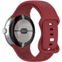 Ремешок Deexe Soft Touch для Google Pixel Watch / Watch 2 / Watch 3 (41mm) - Red: фото 1 из 4