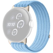Ремешок Deexe Soft Weave для Google Pixel Watch 4 / 3 / 2 / 1 (41mm) - Baby Blue: фото 1 из 5