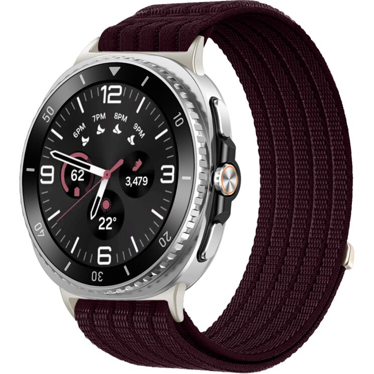 Ремешок Deexe Soft Weave для Samsung Galaxy Watch 8 (40/44mm) / 8 Classic - Smoky Purple: фото 2 из 5