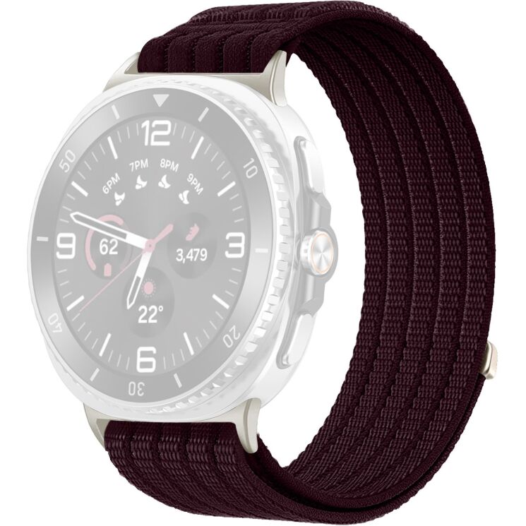 Ремешок Deexe Soft Weave для Samsung Galaxy Watch 8 (40/44mm) / 8 Classic - Smoky Purple: фото 1 из 5