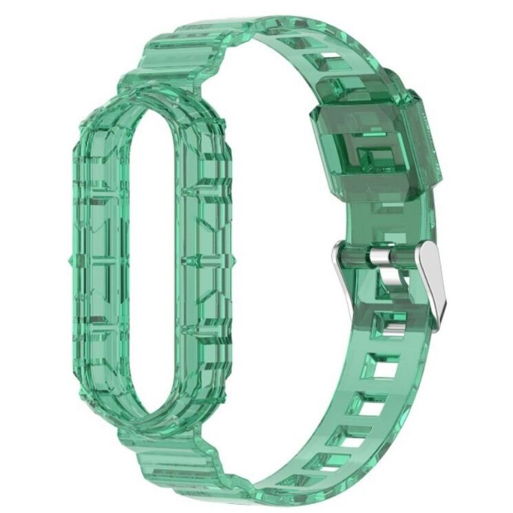 Ремешок Deexe Solid Color для Xiaomi Mi Band 5 / Mi Band 6 - Green: фото 1 из 8