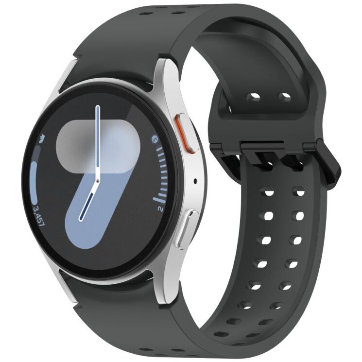 Ремінець Deexe Sport Loop для Samsung Galaxy Watch 4 / 5 / 6 / 7 / FE (40mm) - Dark Grey: фото 2 з 12