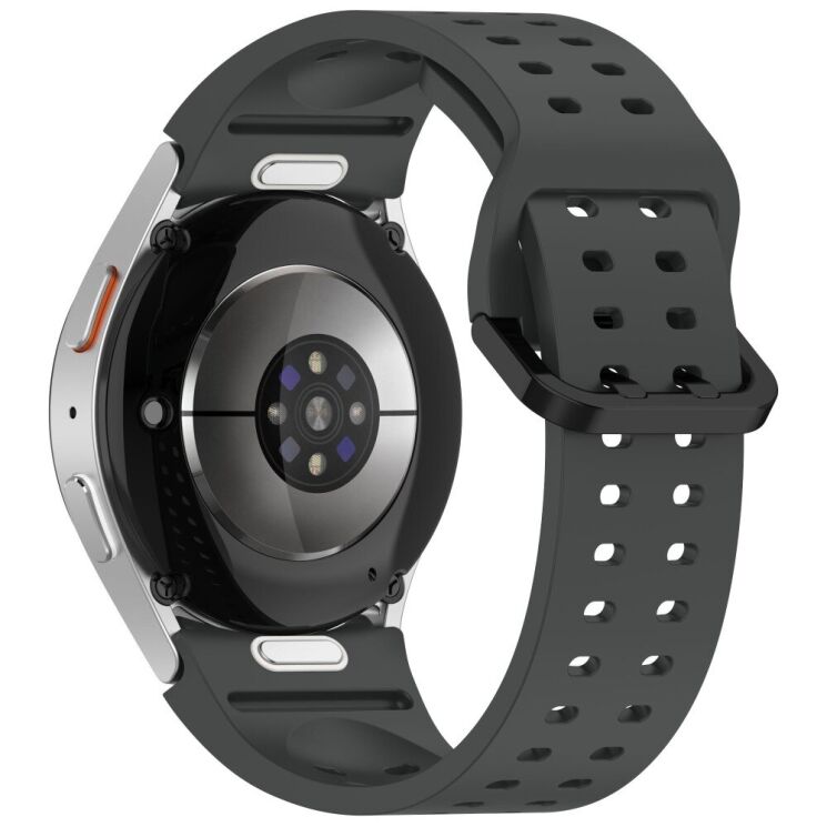 Ремінець Deexe Sport Loop для Samsung Galaxy Watch 4 / 5 / 6 / 7 / FE (40mm) - Dark Grey: фото 1 з 12