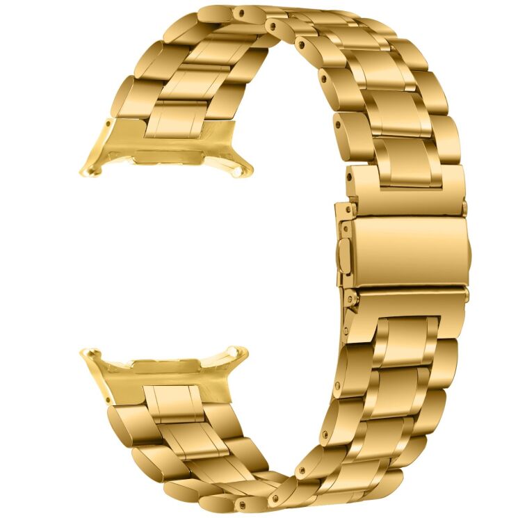 Ремешок Deexe Stainless Steel Strap для Samsung Galaxy Watch Ultra (2025) - Gold: фото 1 из 6