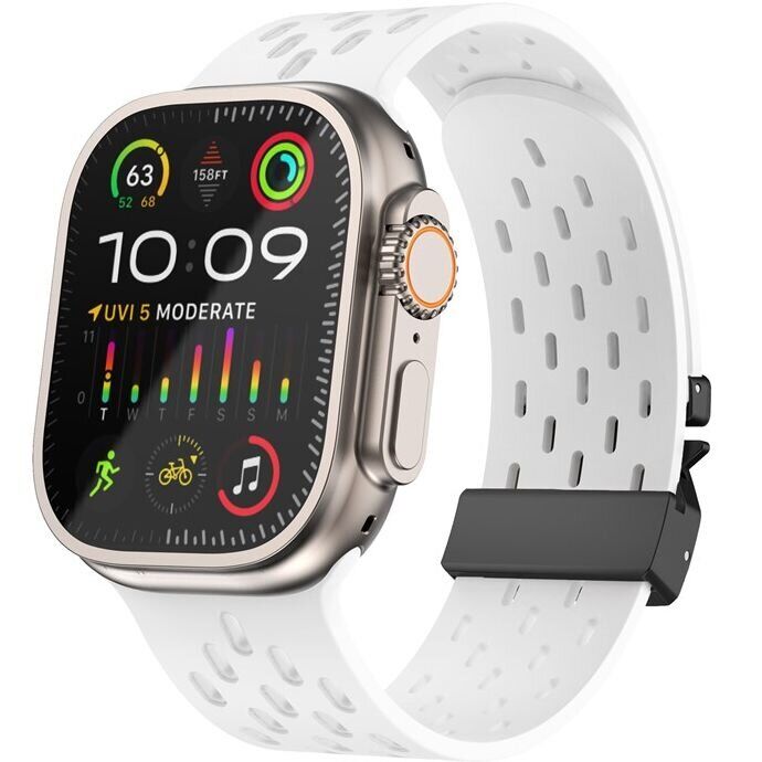 Ремешок KALEBOL Astra Strap для Apple Watch 46 / 45 / 44 / SE 44 / 42 (Series 1-3) / Ultra / Ultra 2 - White: фото 3 из 9