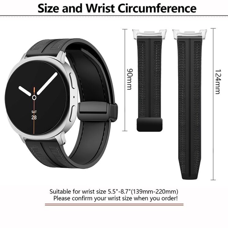 Ремешок KALEBOL Magnetic Nylon Band для Samsung Galaxy Watch 8 (40/44mm) / 8 Classic - Green: фото 5 из 6