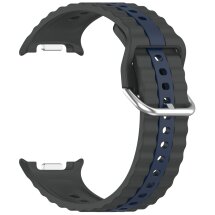 Ремешок Reframe Vertical Strip для Samsung Galaxy Watch 8 (40/44mm) / 8 Classic / Ultra (2025) - Grey / Blue: фото 1 из 5