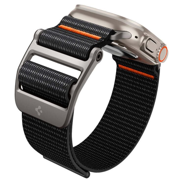 Ремешок Spigen (SGP) DuraPro Flex Ultra для Apple Watch 46 / 45 / 44 / SE 44 / 42 (Series 1-3) / Ultra / Ultra 2 - Black: фото 8 из 17
